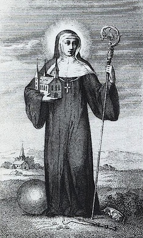 St. Irmina Oeren Abbess of Oeren Convent & Co-Founder of A Echternach Convent